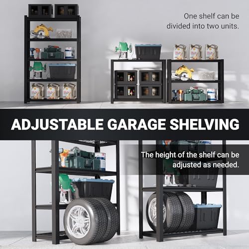 Heavy Duty 5-Tier Garage Shelving 2000 lbs L458068