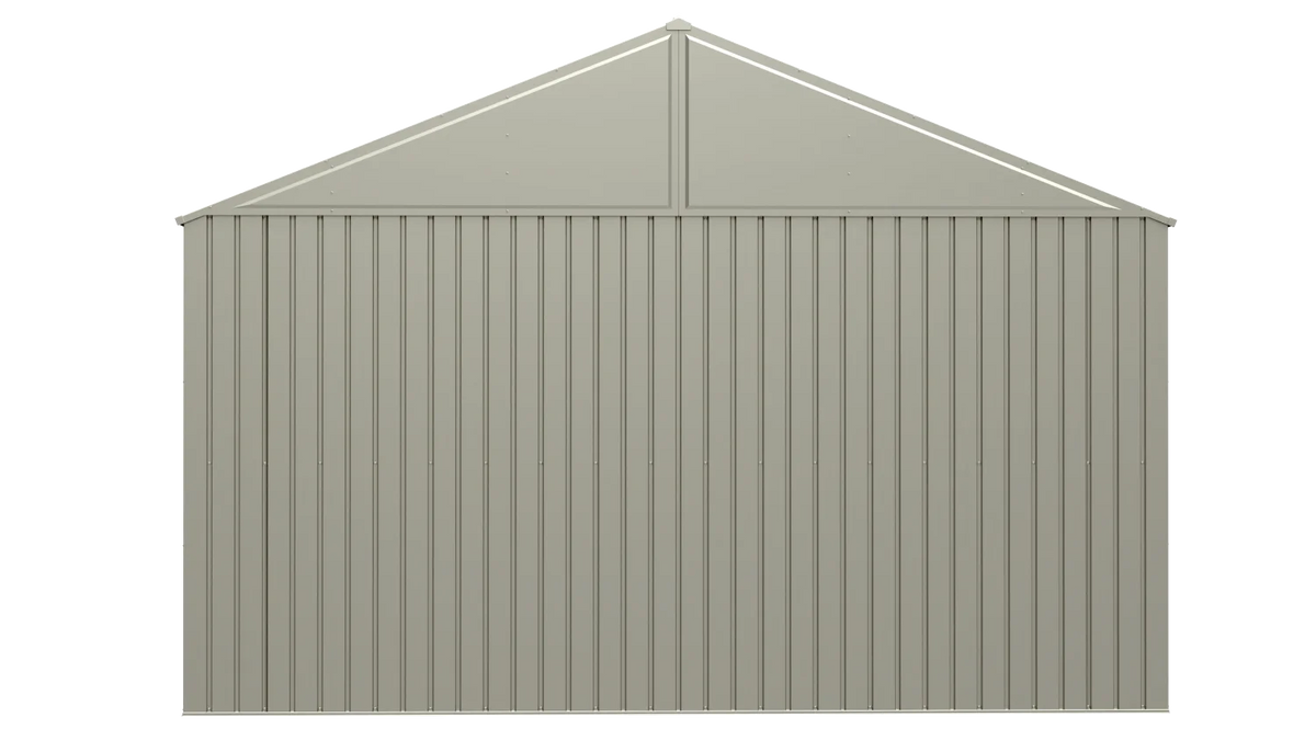 Steel Storage Shed 12x14 Cool Grey S262108