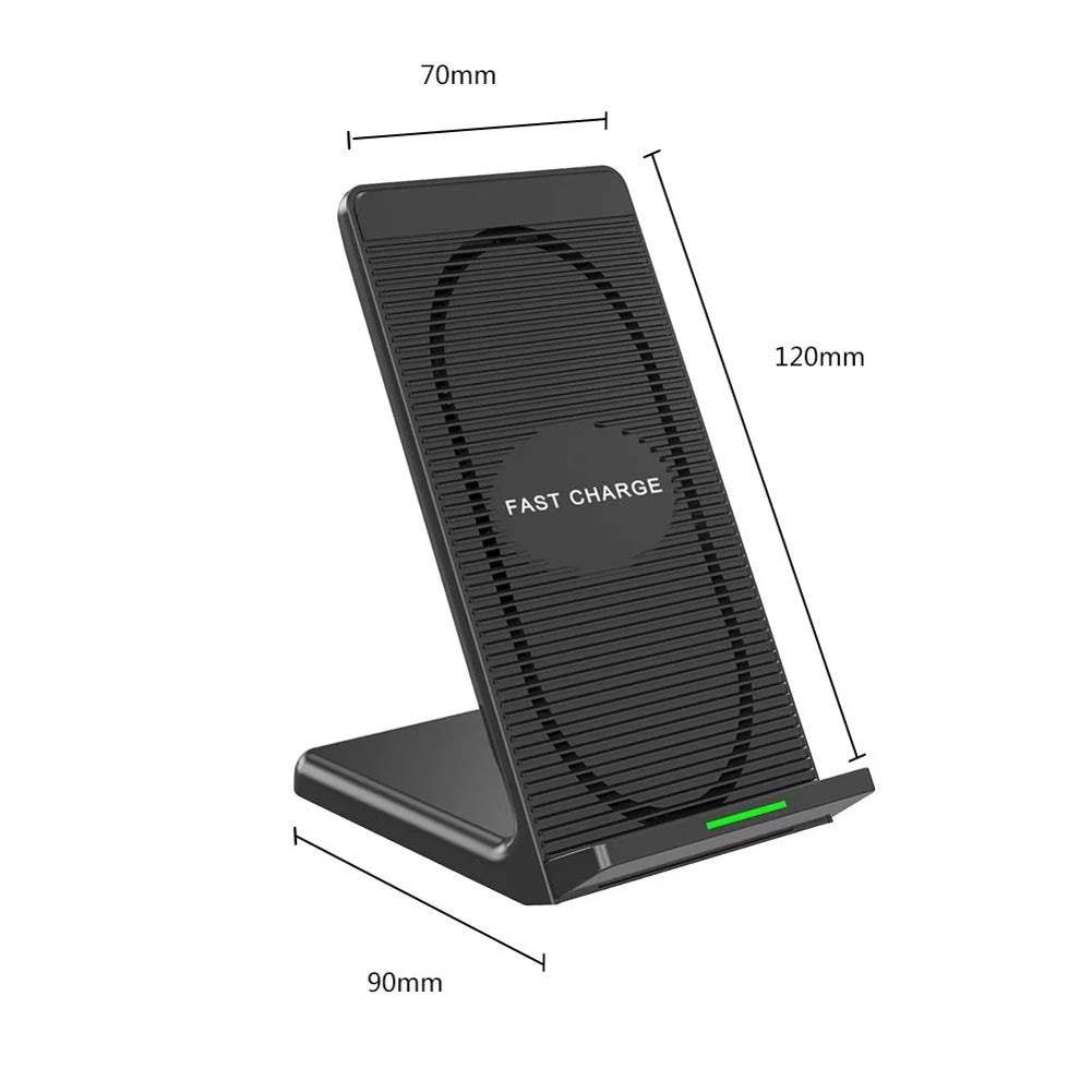 10W Fast Wireless Charger Stand Detachable 2-Coils Charging Pad L663255