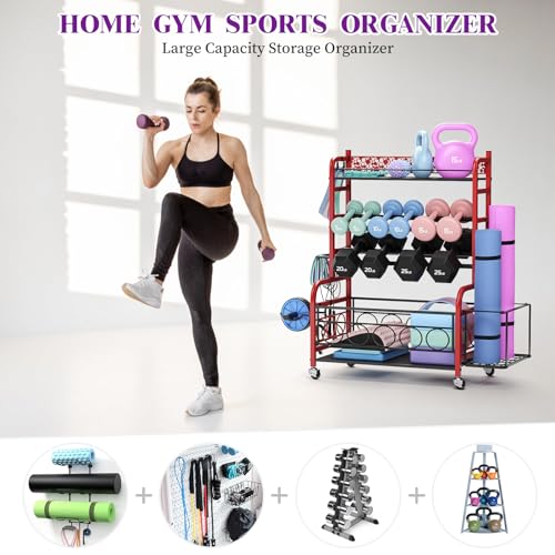 Dumbbell Rack with Wheels N19279
