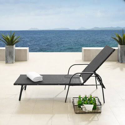 Black Long Reclining Single Chaise H95509