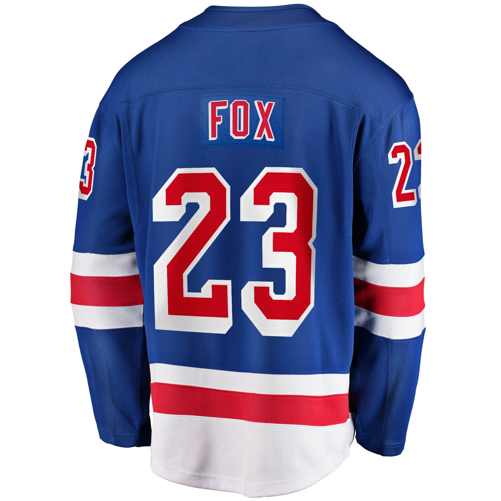 Men's Blue New York Rangers Home Breakaway Replica Jersey X983