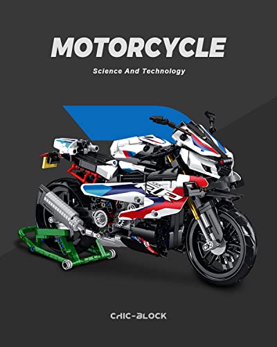 Motorcycle Model Building Blocks Set, 912 Pieces A515