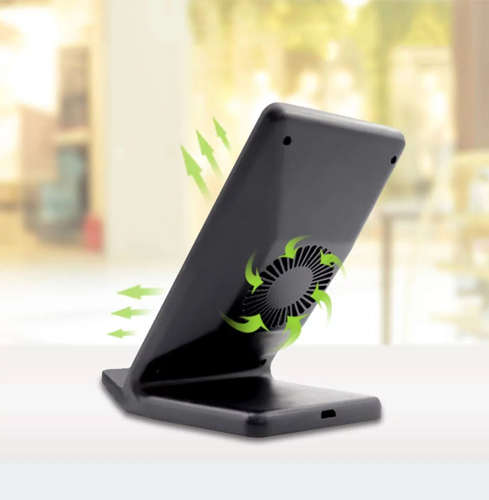 10W Fast Wireless Charger Stand Detachable 2-Coils Charging Pad L663255