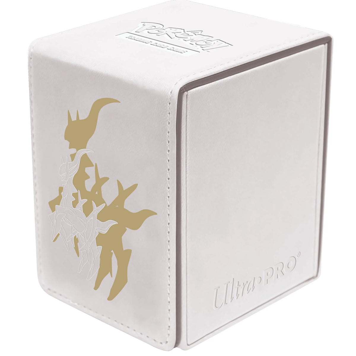 White Leatherette Trading Card Box C954360