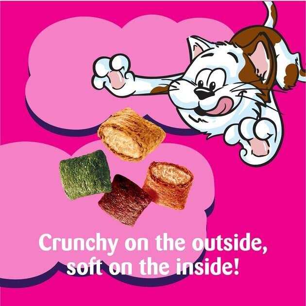 Chicken Dairy & Shrimp Flavors Crunchy & Soft Cat Treats Z385418