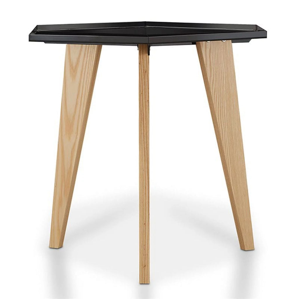 Black Metal Tray-Top End Table Z965049