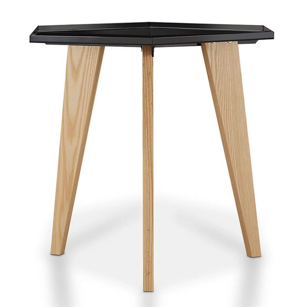 Black Metal Tray-Top End Table Z965049