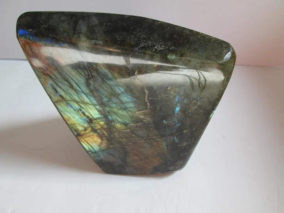 Labradorite Crystal Quartz Gemstone Specimen 5" H G6999