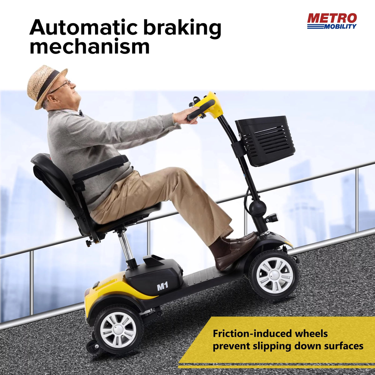 Heavy Duty 4 Wheel Mobility Scooter with Swivel Seat Y255656