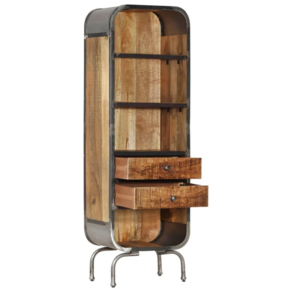 Wood Highboard with 2 Drawers and 4 Shelves B754129
