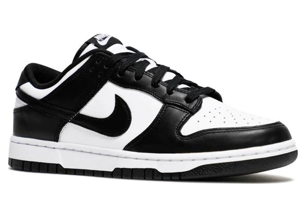 White Black Leather Sneaker Shoes X802610