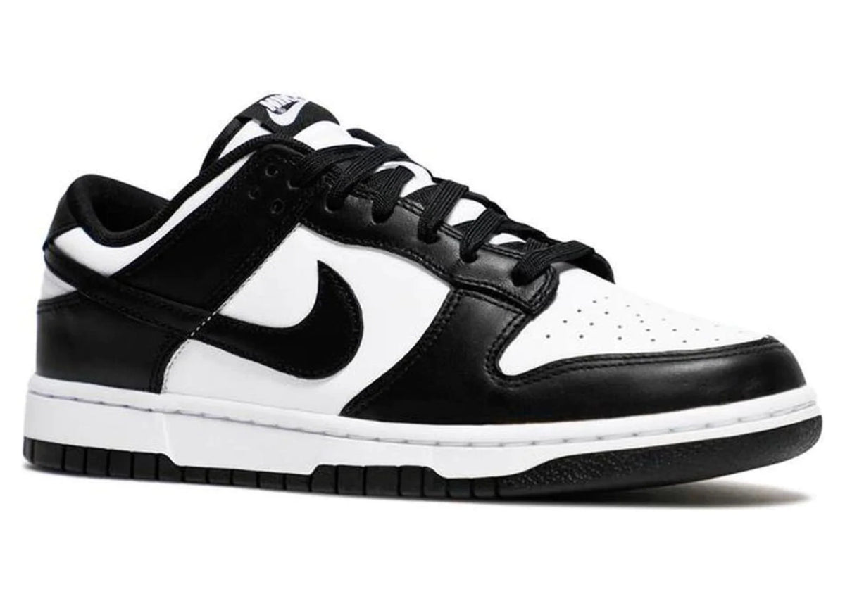 White Black Leather Sneaker Shoes X802610