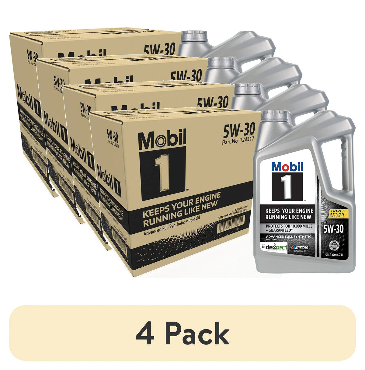 Full Synthetic Motor Oil 5W-30, 5 Quart (Pack of 3) V911747