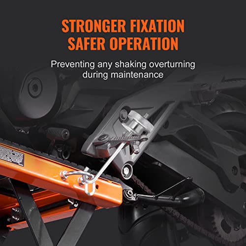 350 lbs Hydraulic Motorcycle Lift Table with Wide Deck R356552