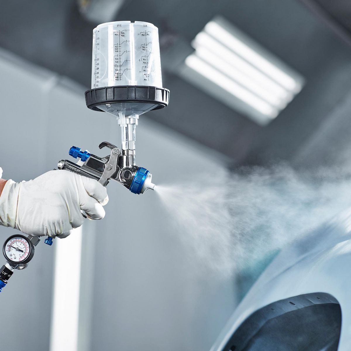 Gravity-Feed Air Spray Gun with Side Fan Control M364