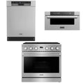 36 Gas Range, Dishwasher and Microwave X584