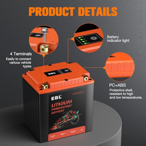 12V 18Ah Lithium Motorcycle Battery with BMS F135