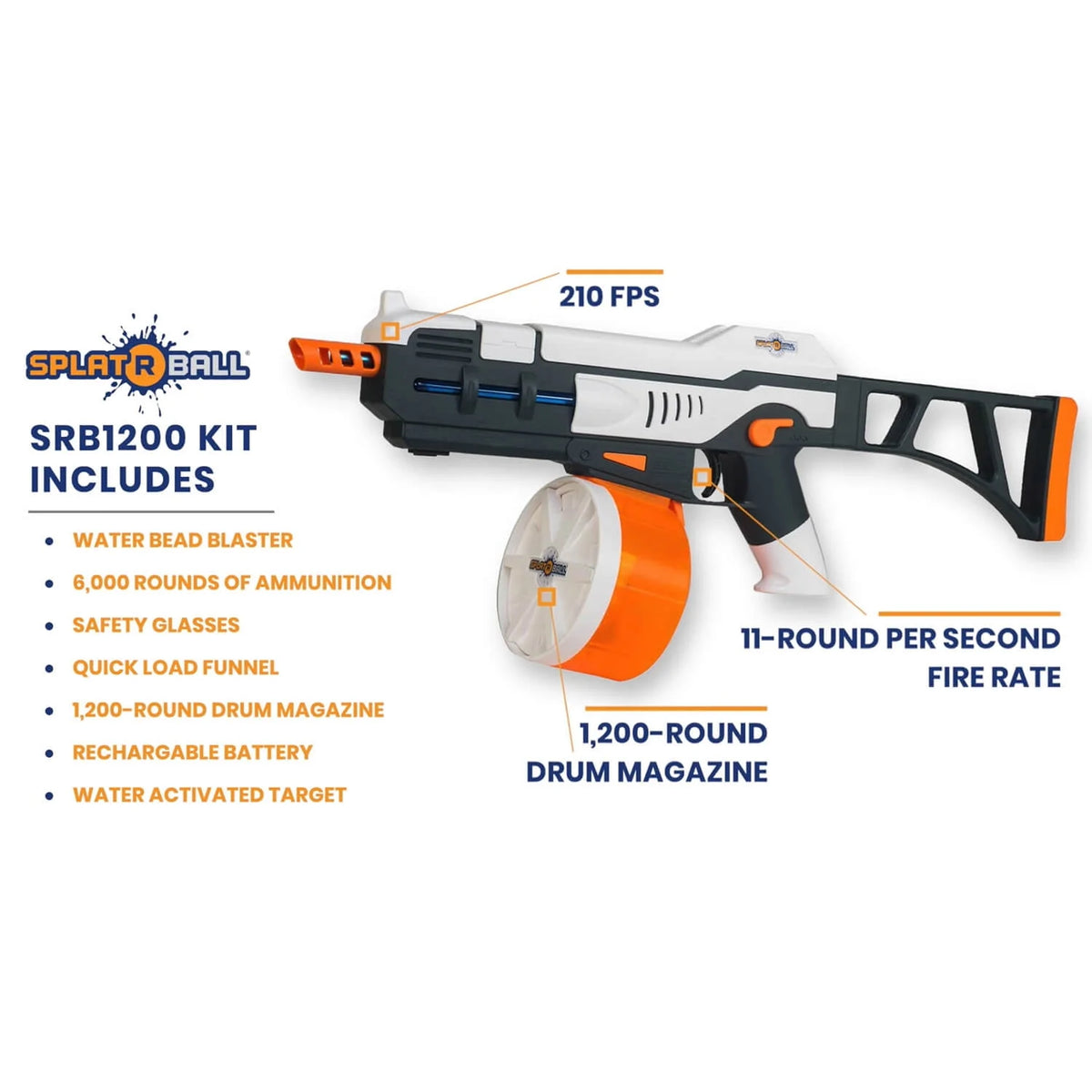 Rechargeable Battery Powered Water Bead Gel Ball Blaster Kit U15161