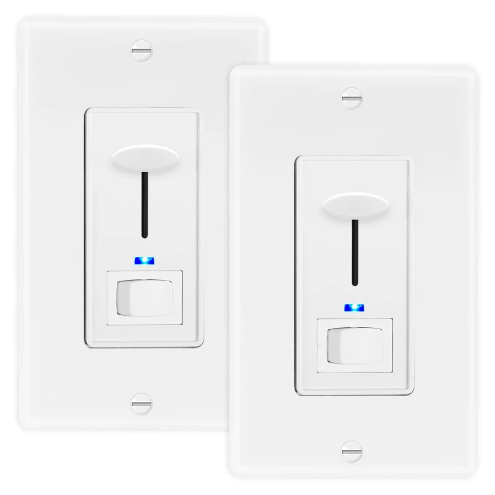 Dimmer Light Switch with Blue Indicator Light, 2 Pack V20670