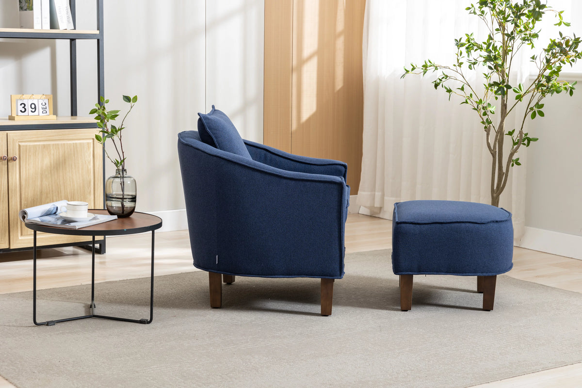 Accent Chair with Ottoman P644008