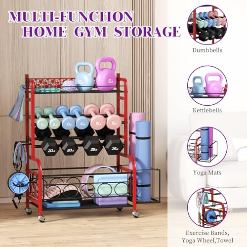 Dumbbell Rack with Wheels N19279