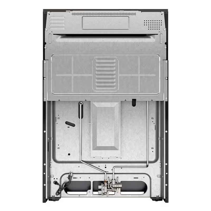 5 cu. ft. Gas Range with Air Fry Oven in Black Stainless E4683