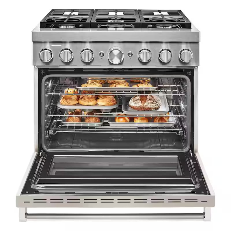5.1 cu. ft. Dual Fuel Smart Range with 6-Burners J301