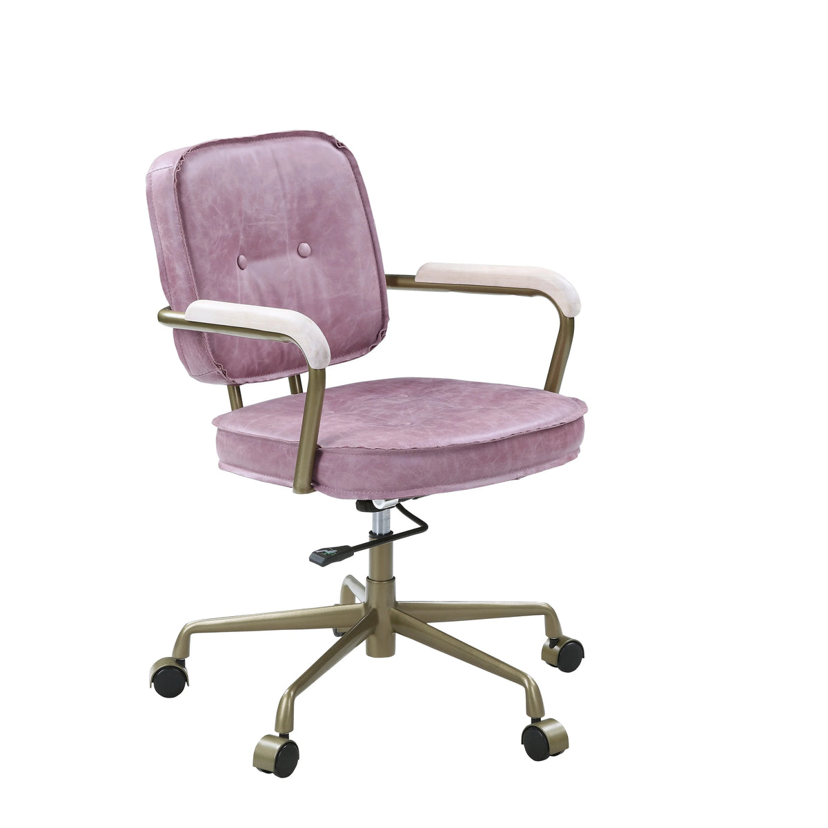 Pink Leather Office Chair U923868