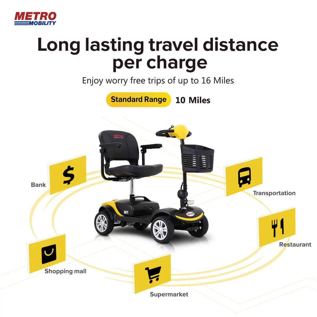 Heavy Duty 4 Wheel Mobility Scooter with Swivel Seat Y255656