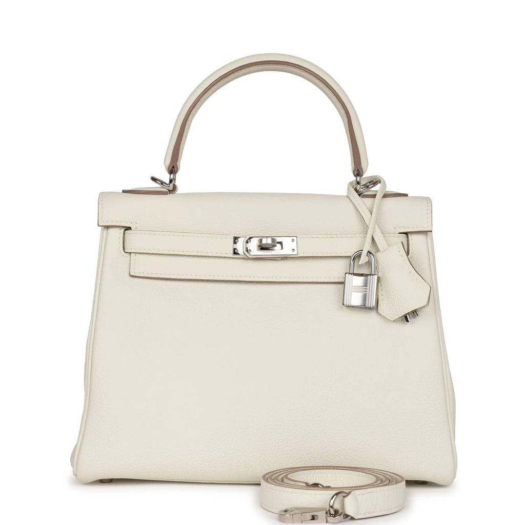 Mushroom Togo Leather Bag with Palladium Hardware S844340