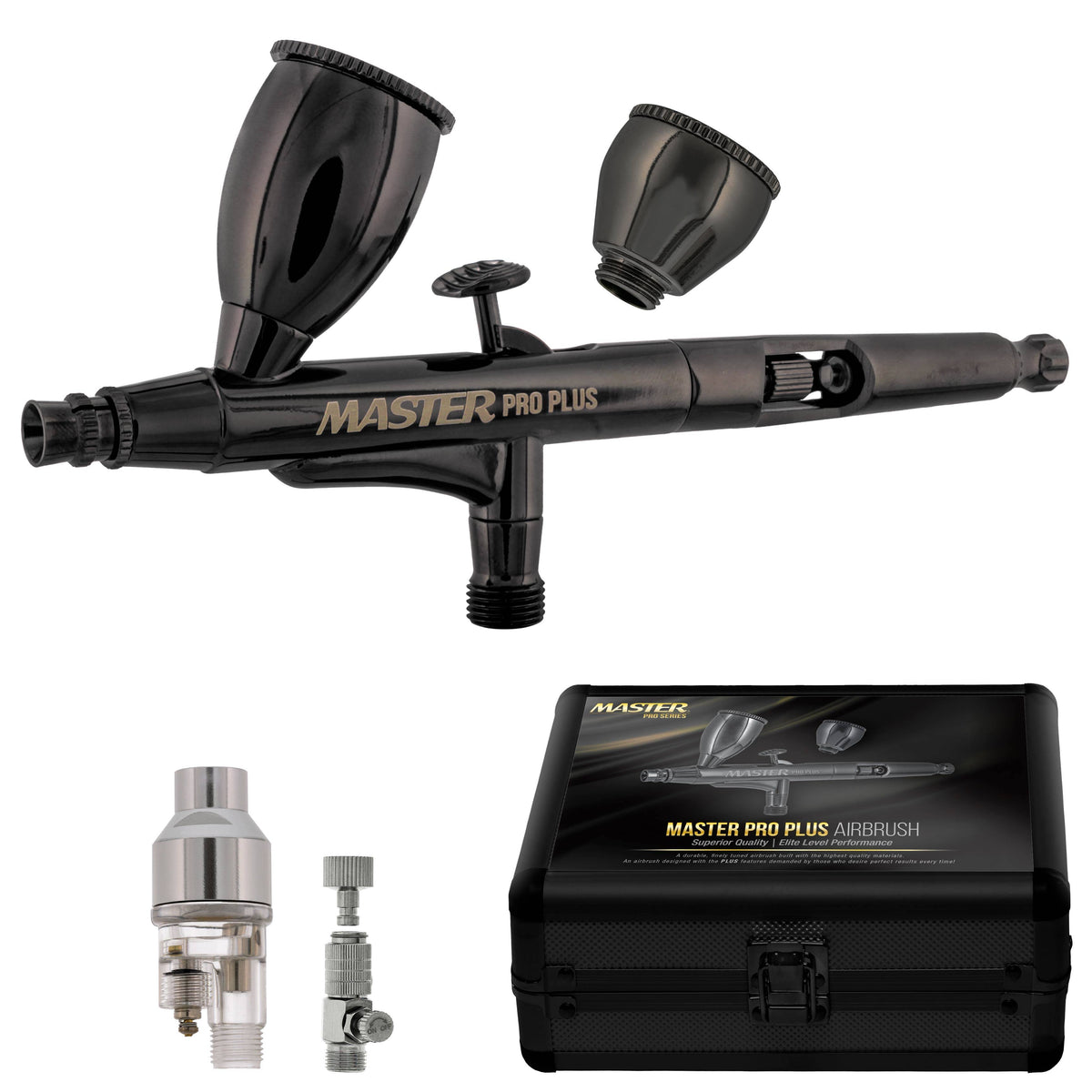Dual-Action Gravity Feed Airbrush Set S837