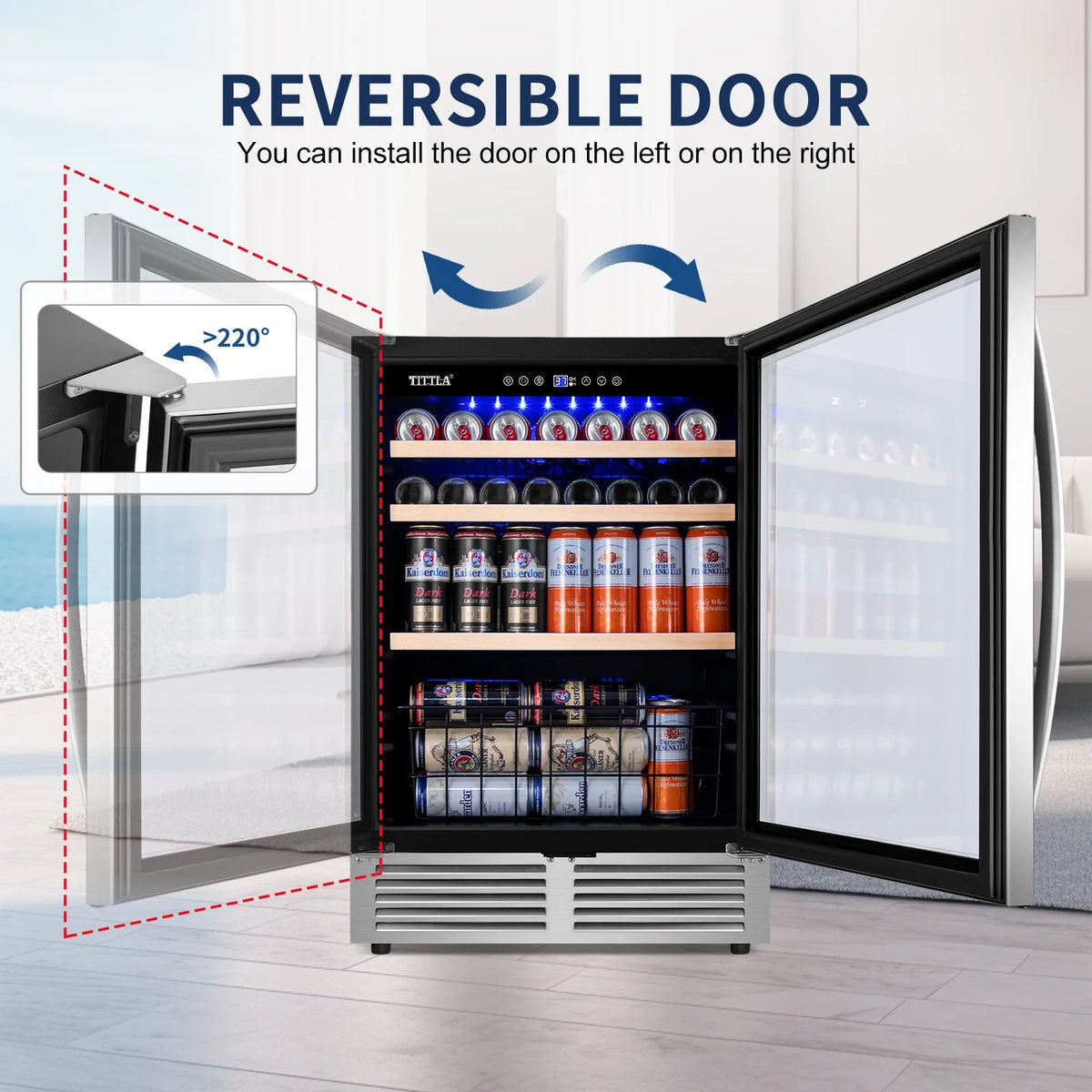 24'' 150-Cans Built-in Beverage Cooler J4249