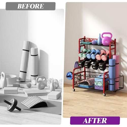 Dumbbell Rack with Wheels N19279
