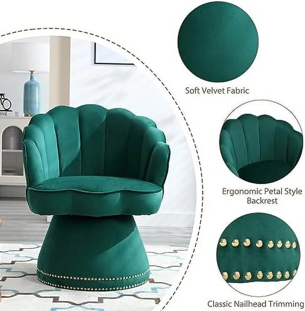 Velvet Swivel Accent Chair F42082