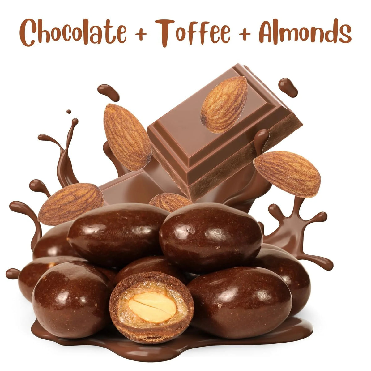 Milk Chocolate Toffee Coated Almonds 48 oz B4018