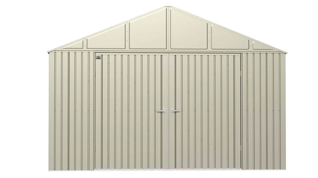 Steel Storage Shed 12x14 Cool Grey S262108