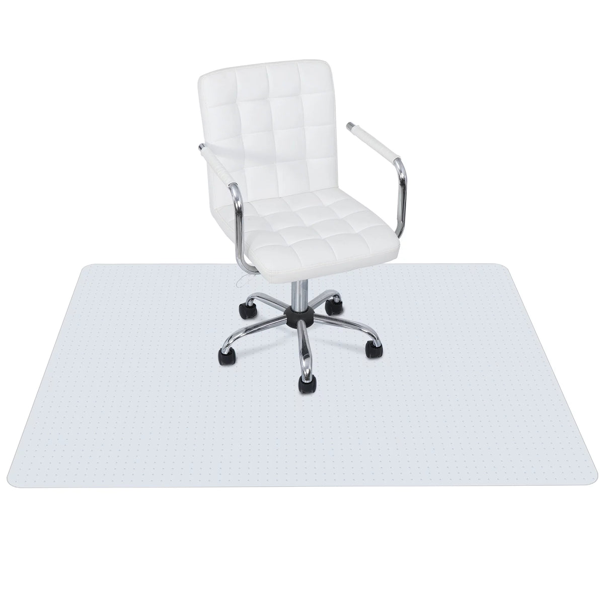 White 46" x 60" Office Chair Mat F480560
