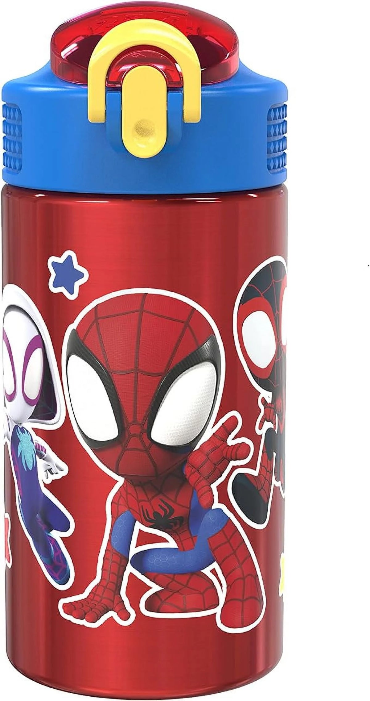 Kids 15.5oz Stainless Steel Water Bottle with Flip Straw K5488