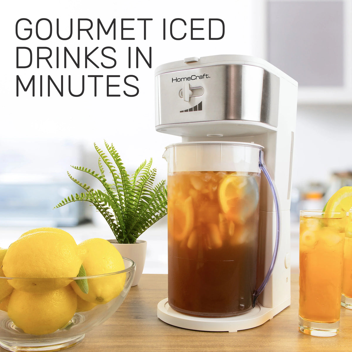 White 3-Quart Iced Tea and Iced Coffee Brewing System K455031