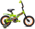 Green and Orange 12-inch Boy's Bicycle with Training Wheel U4220