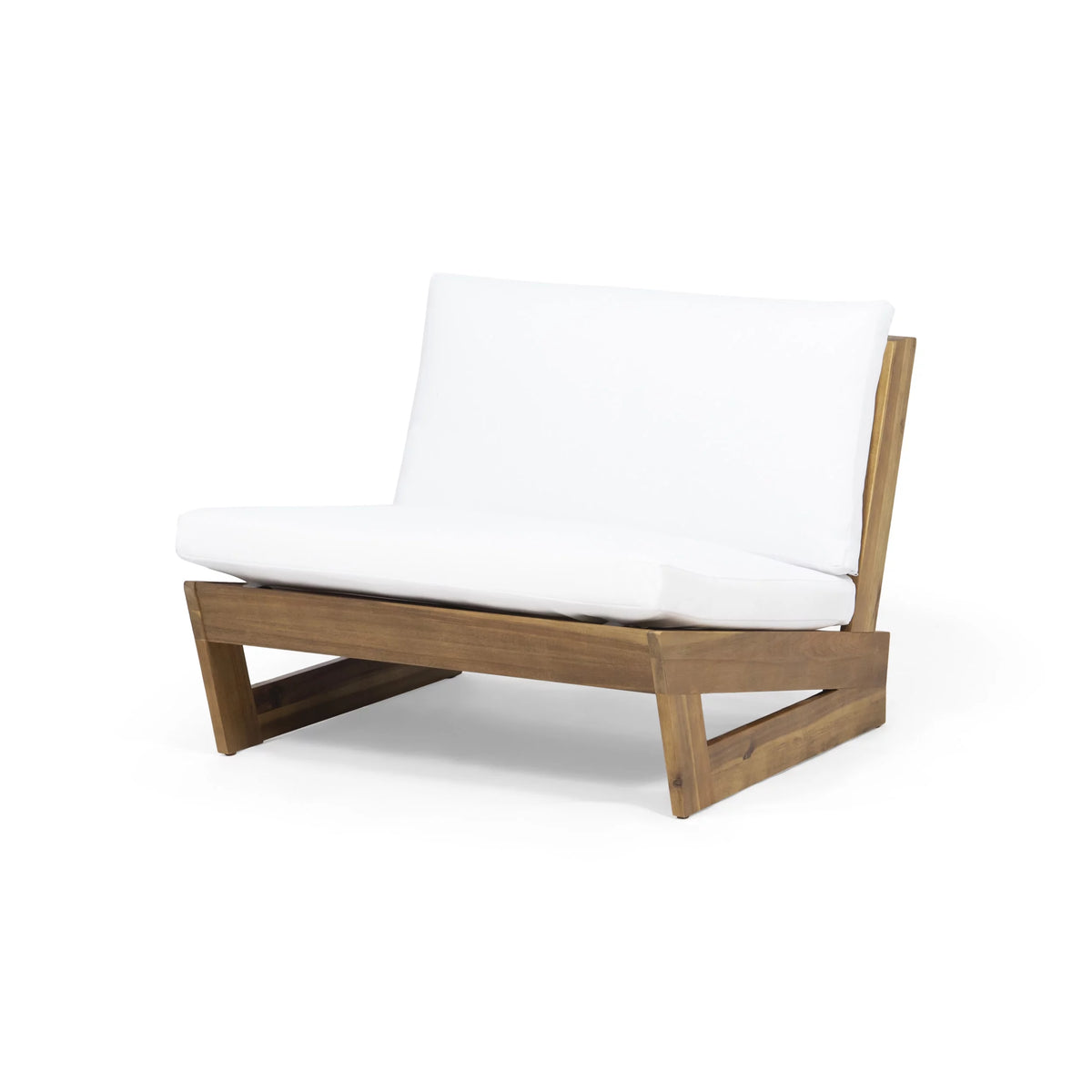 Acacia Wood Outdoor Club Chair with Cushions N419391