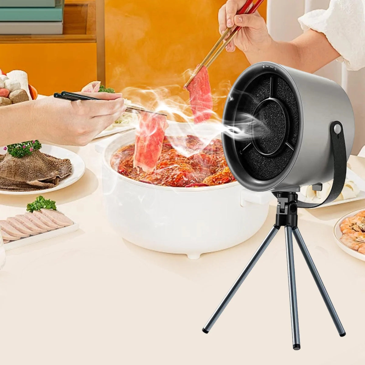Countertop Kitchen Exhaust Fan Adjustable Angle S626