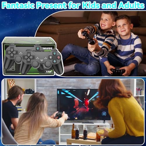 Wireless Retro Gaming Console Stick, Plug and Play, 4K HDMI, 2.4G Wireless Controllers, 64GB U529763