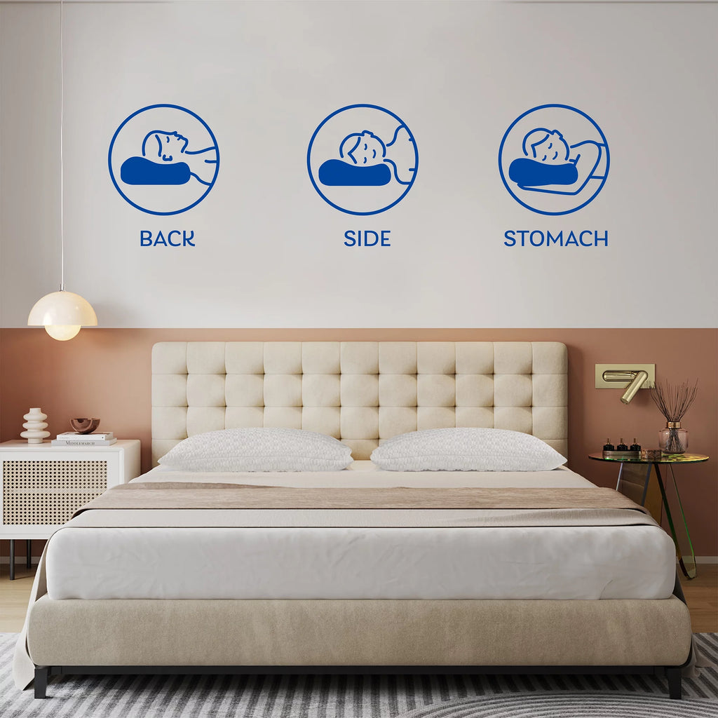 Shredded Memory Foam Bed Pillow Queen Firm Z778