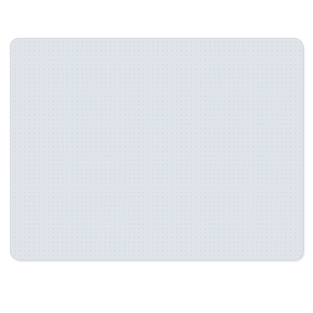 White 46" x 60" Office Chair Mat F480560