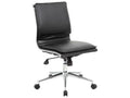 Black Faux Leather Swivel Office Chair P46110