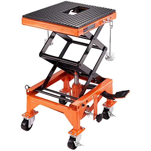 350 lbs Hydraulic Motorcycle Lift Table with Wide Deck R356552
