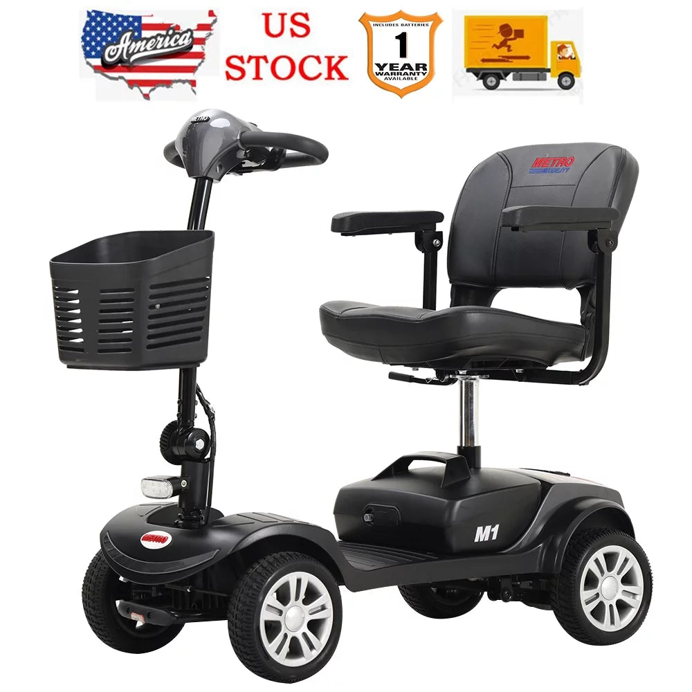 Heavy Duty 4 Wheel Mobility Scooter with Swivel Seat Y255656