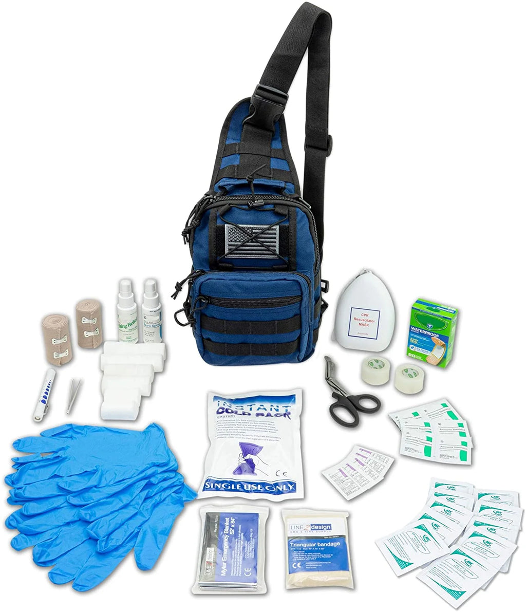 Navy First Aid Sling Backpack Y803635